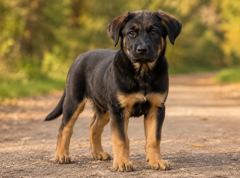 German Shepherd Lab Mix Puppies illustrative mixed-breed example