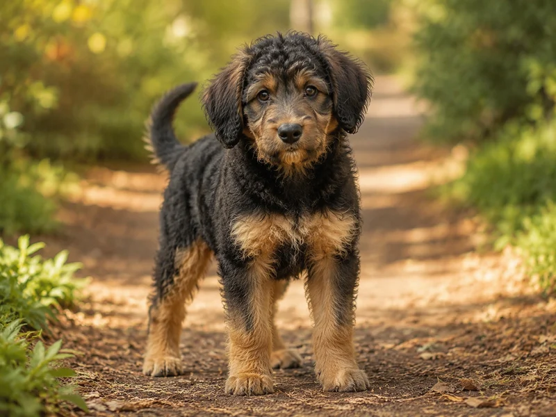 German Shepherd Poodle Mix Puppies illustrative mixed-breed example