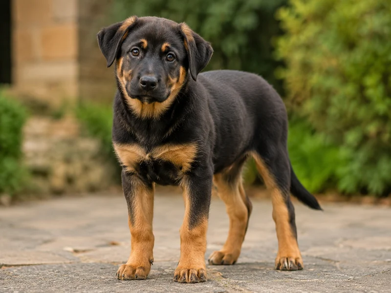 German Shepherd Rottweiler Mix Puppies illustrative mixed-breed example