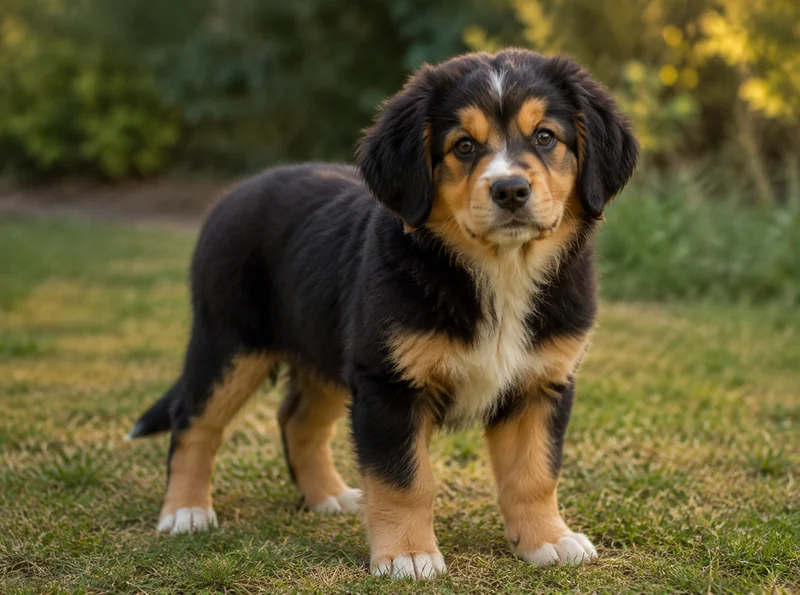 Golden Retriever Bernese Mountain Dog Mix Puppies illustrative mixed-breed example