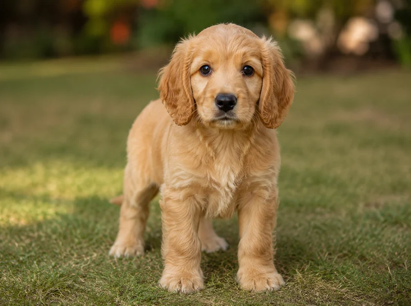 Golden Retriever Cocker Spaniel Mix Puppies illustrative mixed-breed example