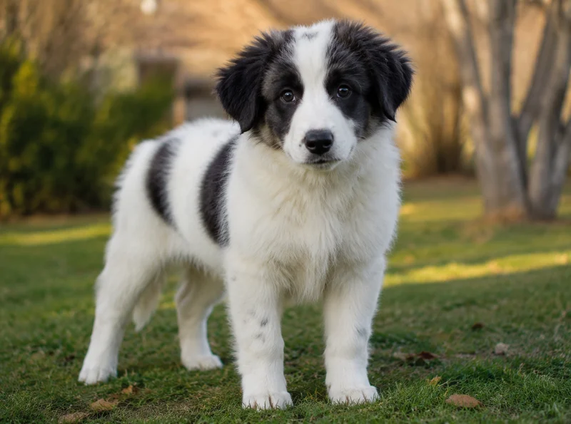 Great Pyrenees Border Collie Mix Puppies illustrative mixed-breed example