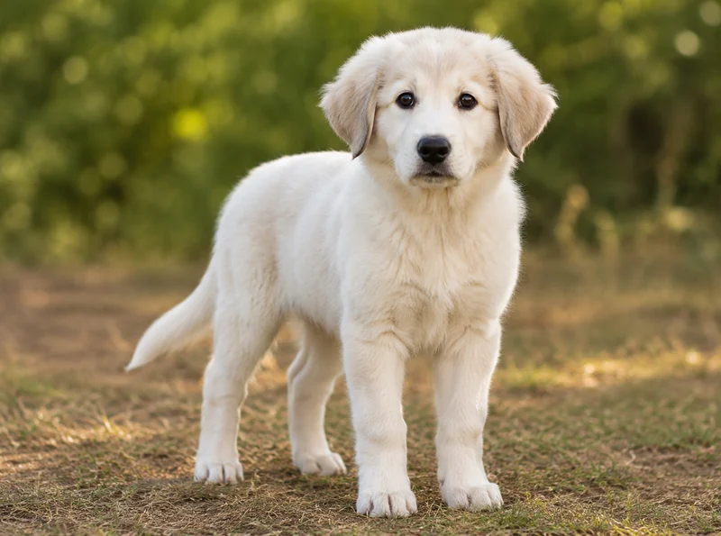 Great Pyrenees Lab Mix Puppies illustrative mixed-breed example