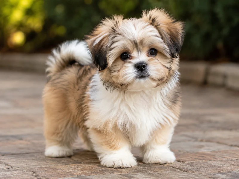 Shih Tzu Pomeranian Mix Puppies illustrative mixed-breed example